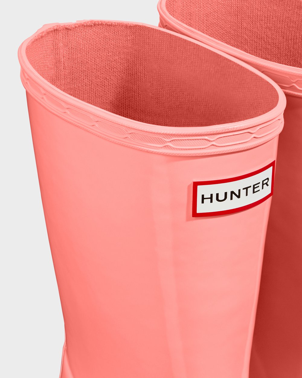 Galochas Hunter Criança Rosa - Original First Classic Gloss - 83TZYERPB